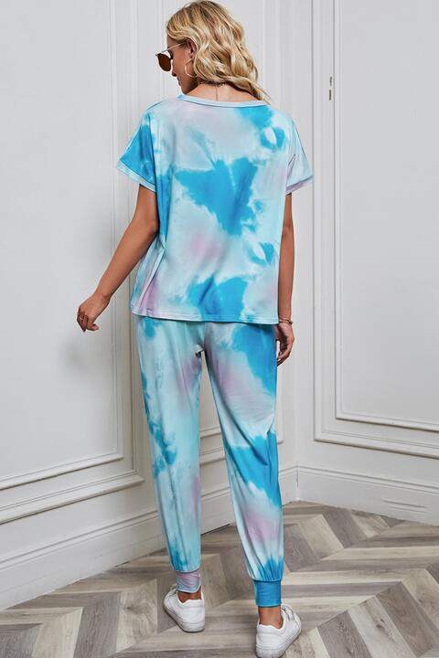 Tie-Dye Top and Pants Set