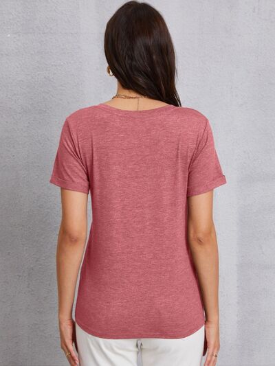 V-Neck Short Sleeve T-Shirt