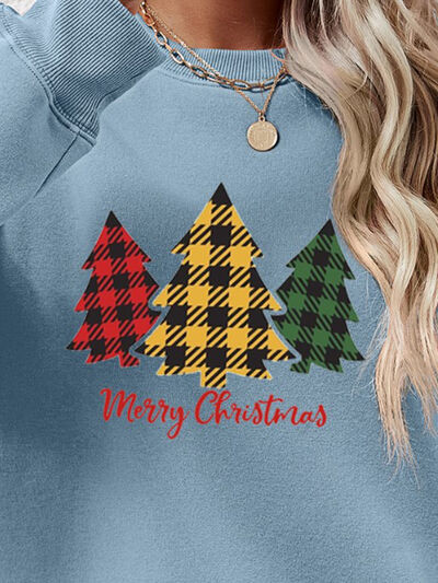 MERRY CHRISTMAS Dropped Shoulder Sweatshirt