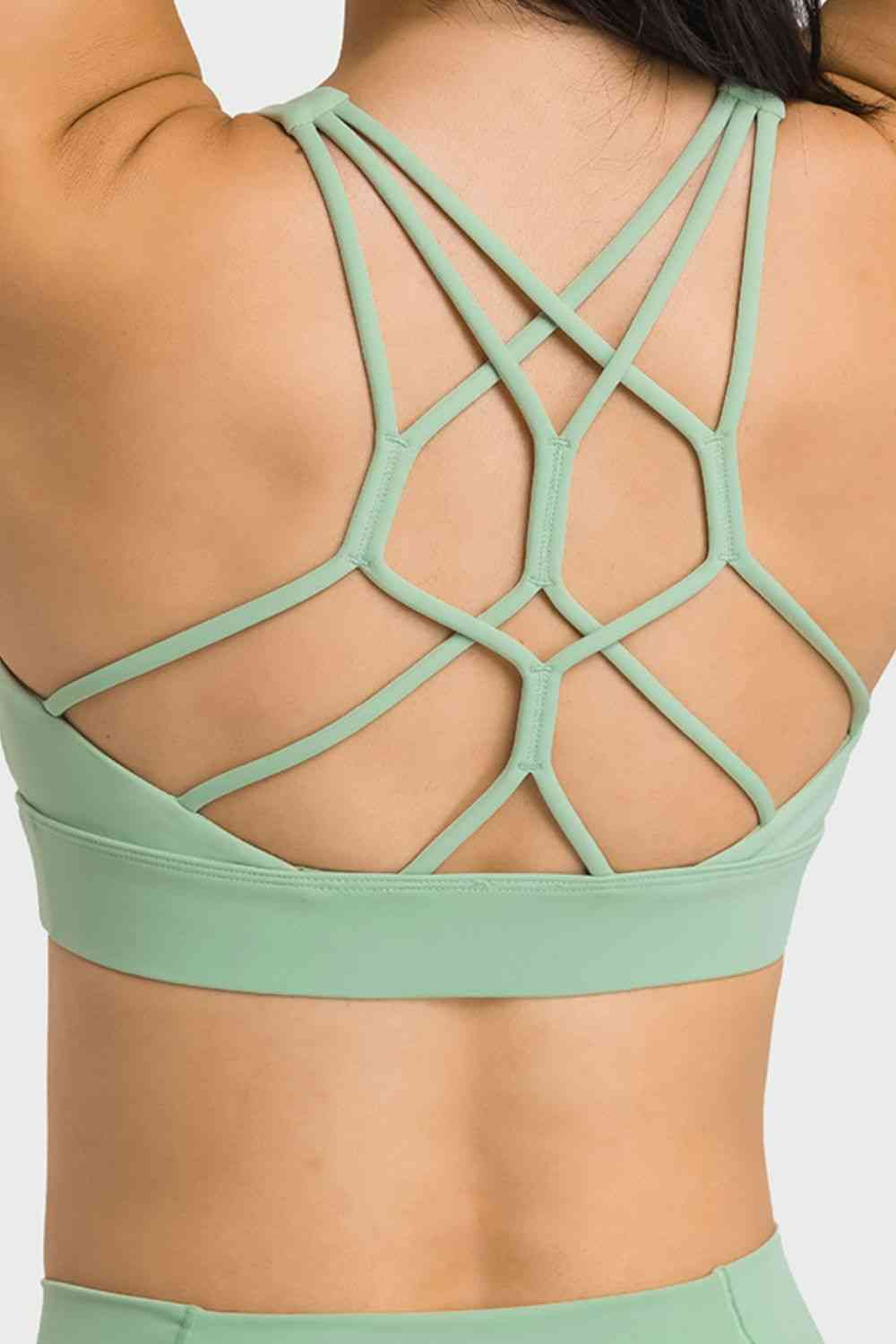 Breathable Crisscross Back Sports Bra