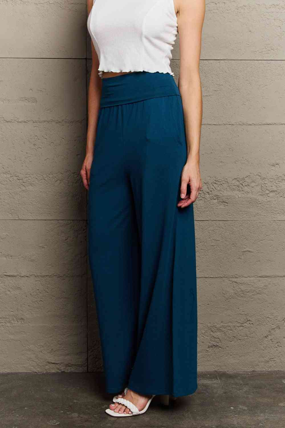 Culture Code My Best Wish Full Size High Waisted Palazzo Pants