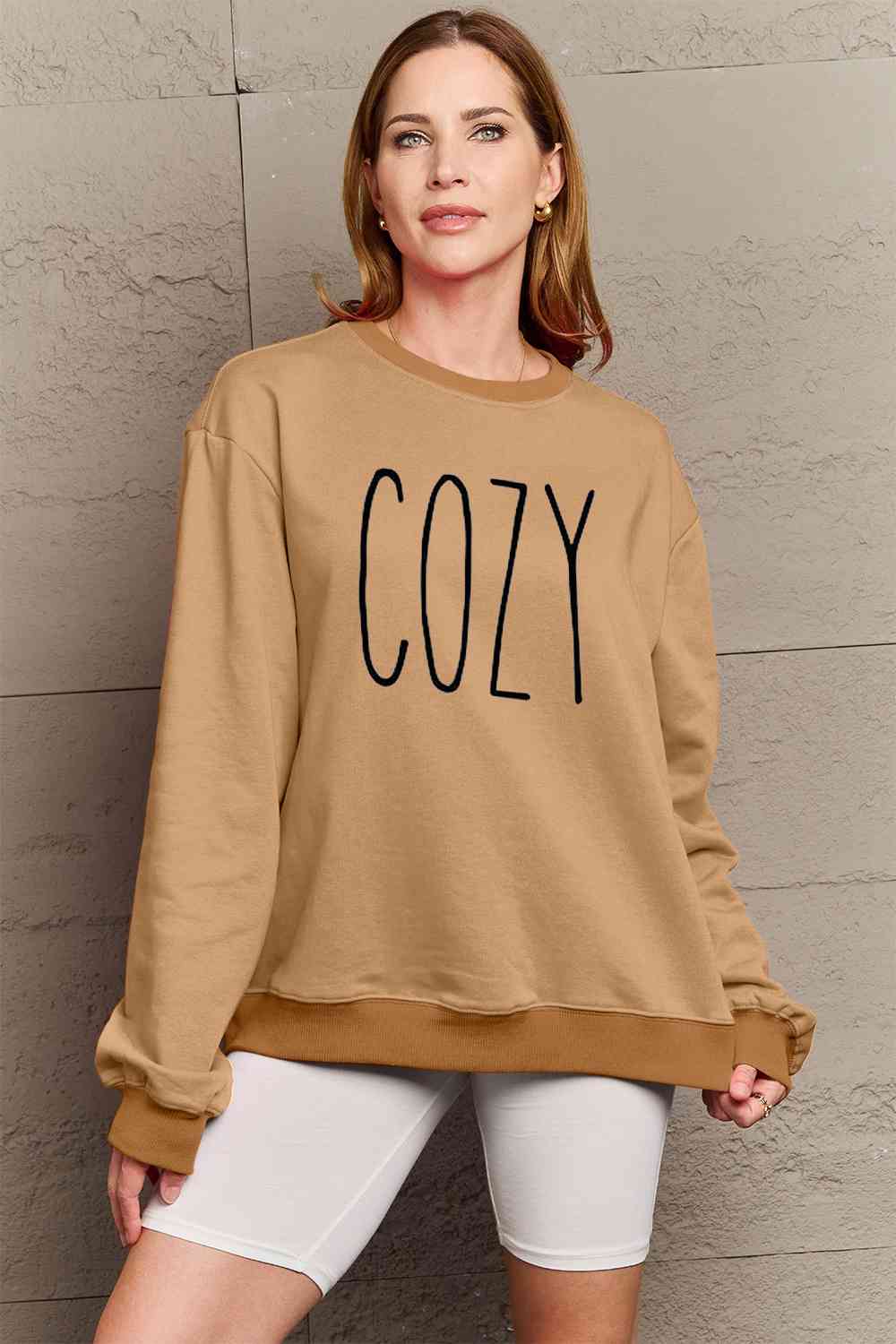 Simply Love Full Size COZY Graphic Sweatshirt