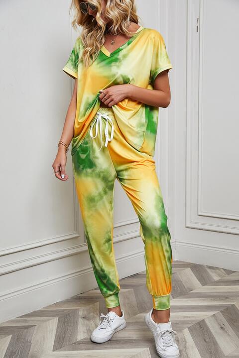 Tie-Dye Top and Pants Set