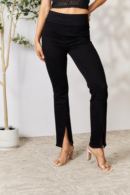 BAYEAS Slit Bootcut Jeans