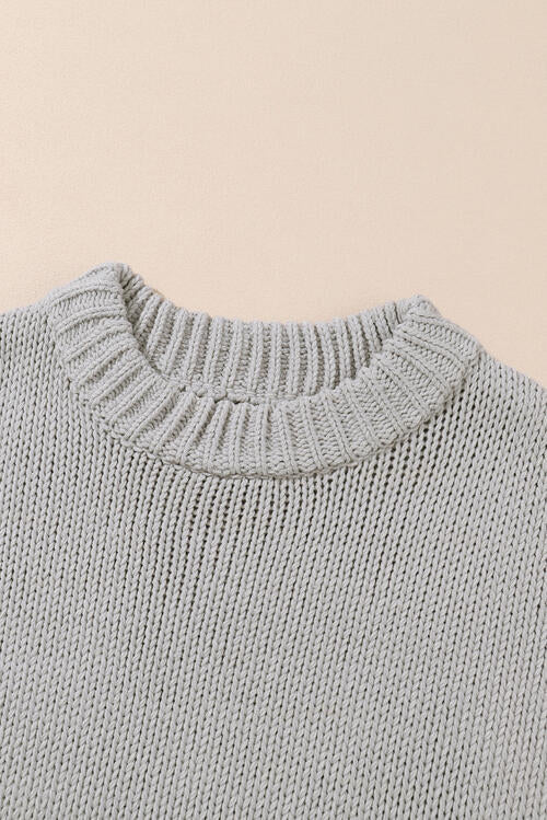 Round Neck Long Sleeve Sweater