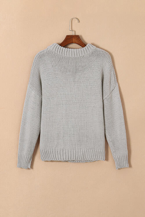 Round Neck Long Sleeve Sweater