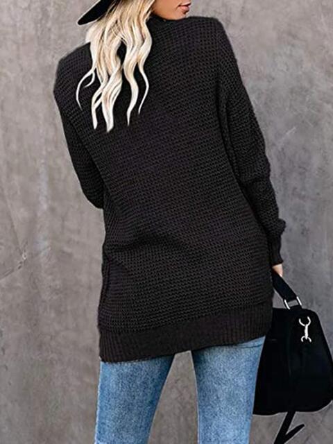 Open Front Long Sleeve Cardigan