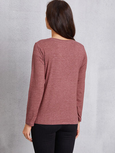 Round Neck Long Sleeve T-shirt