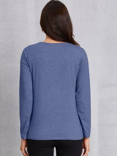 Round Neck Long Sleeve T-shirt