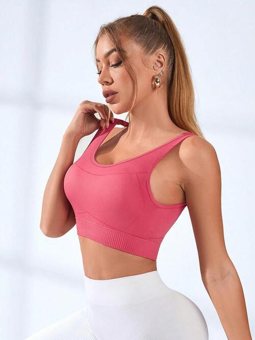 Round Neck Active Bra