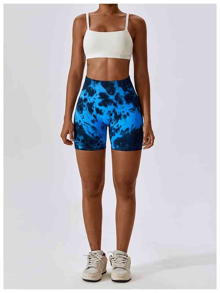 Tie Dye Wide Waistband Sports Shorts