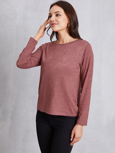 Round Neck Long Sleeve T-shirt