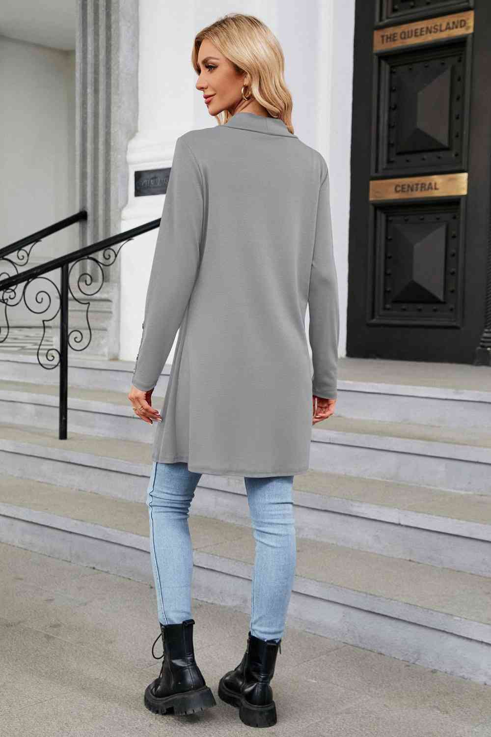 Long Sleeve Open Front Cardigan