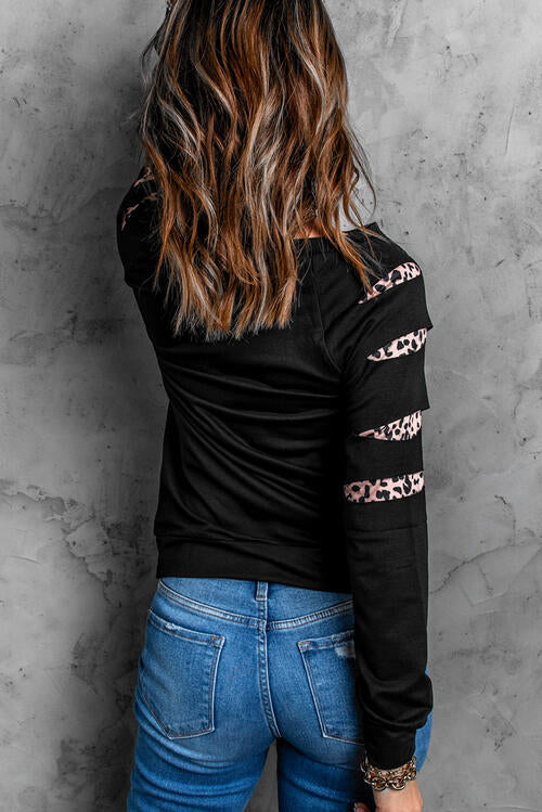 Leopard Graphic Sweatshirt