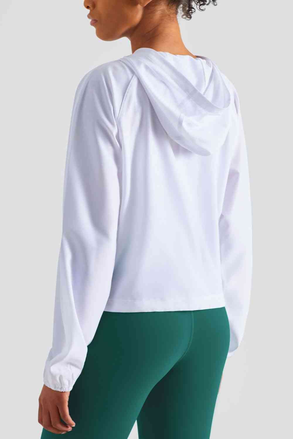 Half-Zip Hooded Sports Top