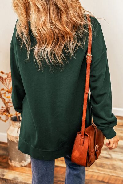 MERRY AND BRIGHT Round Neck Sweatshirt