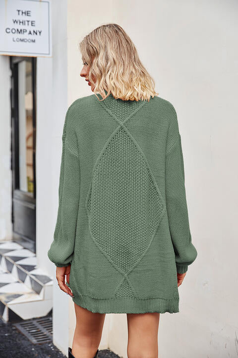 Open Front Cardigan with Pockets