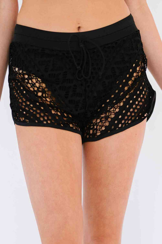 Tied Lace Swim Bottoms