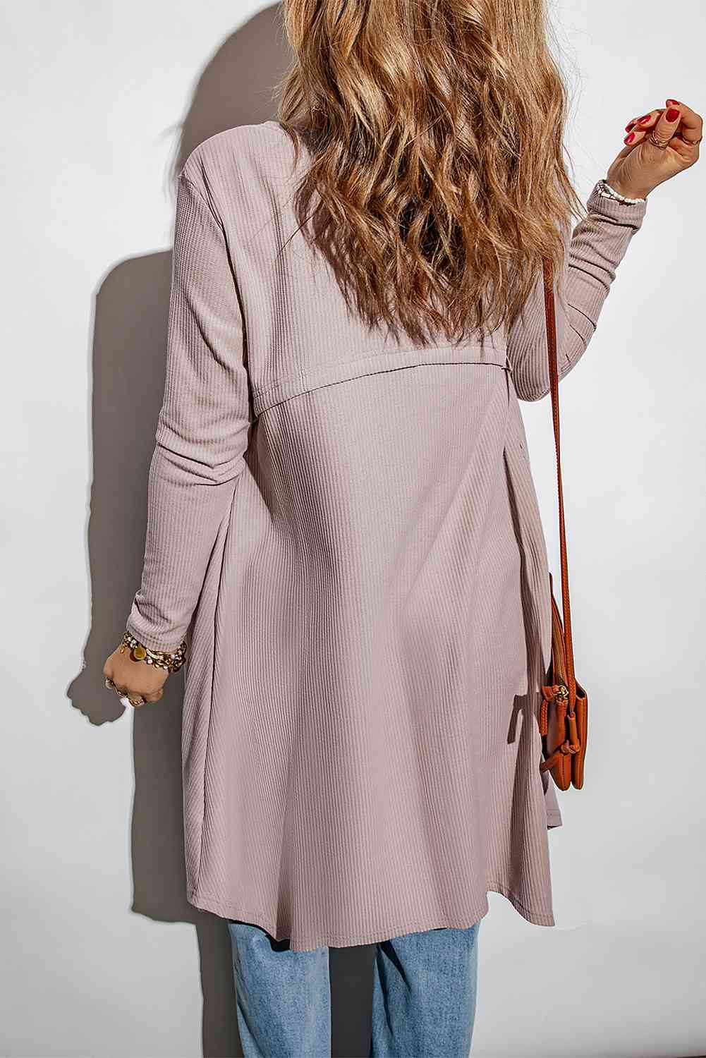 Ribbed Long Sleeve Cardigan