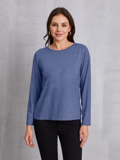 Round Neck Long Sleeve T-shirt