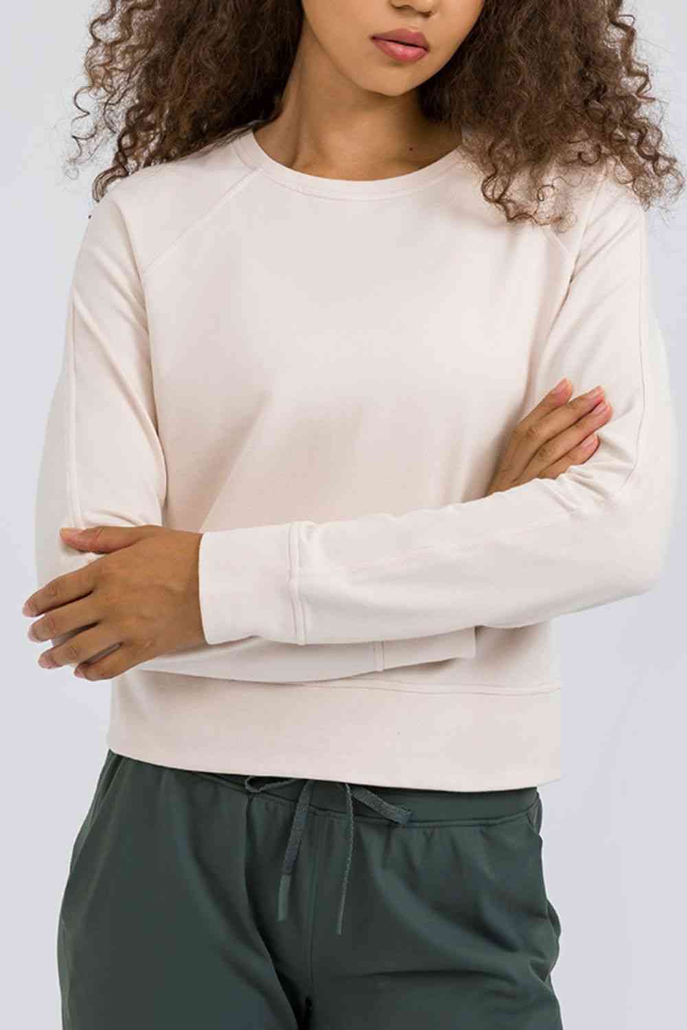 Cozy and Fabulous Raglan Sleeve Sports Top