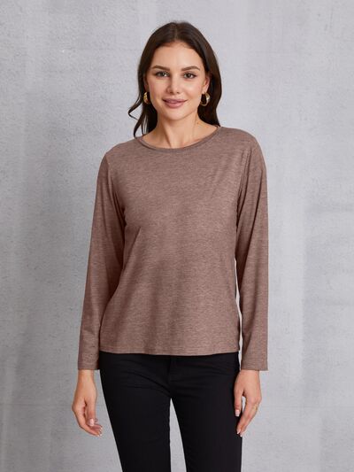 Round Neck Long Sleeve T-shirt