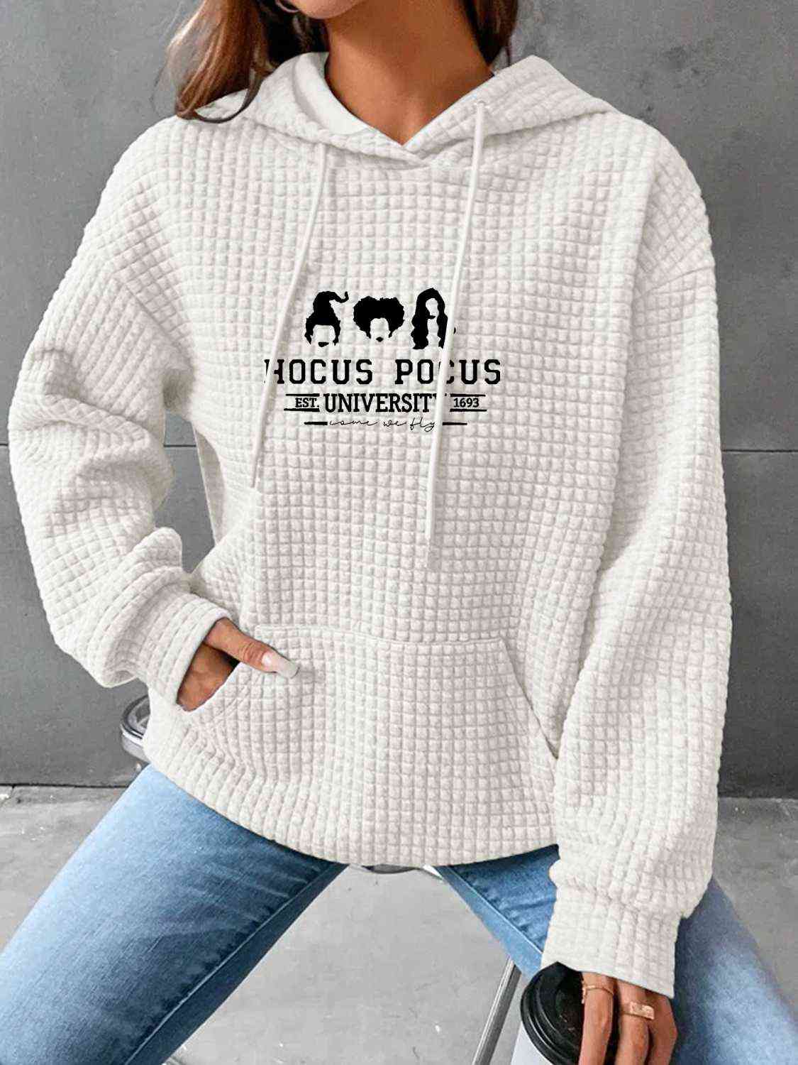 HOCUS POCUS Graphic Hoodie with Front Pocket