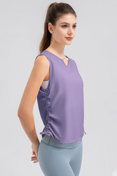 Notched Wide Strap Active Tank